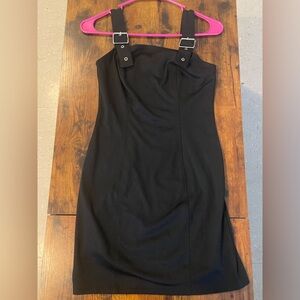 Black Dress with Buckle Straps